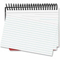 Universal Spiral Bound Index Cards, Ruled, 4 x 6, White, 120/Pack, 4" Width x 6" Length, UNV47302