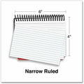 Universal Spiral Bound Index Cards, Ruled, 4 x 6, White, 120/Pack, 4" Width x 6" Length, UNV47302