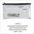Universal Carrying Case (Wallet) Cash - Clear, Black, 2 / Pack, UNV69026