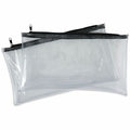 Universal Carrying Case (Wallet) Cash - Clear, Black, 2 / Pack, UNV69026