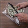 Universal Carrying Case (Wallet) Cash - Clear, Black, 2 / Pack, UNV69026
