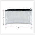 Universal Carrying Case (Wallet) Cash - Clear, Black, 2 / Pack, UNV69026