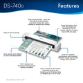 Brother DSMobile DS-740D Sheetfed Scanner - 600 dpi Optical, BRTDS740D