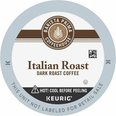 Keurig Dr Pepper . Barista Prima Coffeehouse K-Cup Italian Roast Coffee, 24 / Box, GMT8500