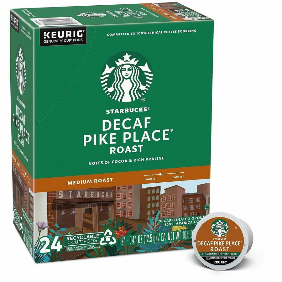 Starbucks Decaf Pike Place Roast Coffee, 24 / Box, SBK12434952