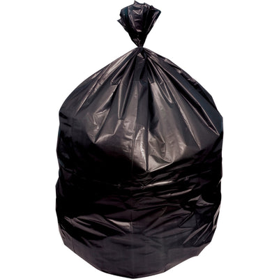Genuine Joe Heavy Duty Trash Can Liners, Black, 100 / Carton, GJO02861