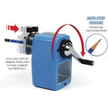 Carl Angel-5 Pencil Sharpener, Blue, CUI19016