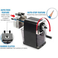 Carl Custom Pencil Sharpener, Black, CUI19019