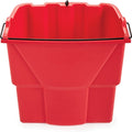 Newell Rubbermaid Commercial WaveBrake 18 QT Dirty Water Bucket, Red, RCP2064907