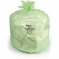 Novolex BioTuf Trash Bag, Green, 1 Carton, HERY6848YER01