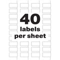 Avery PermaTrack Destructible Asset Tag Labels, 3/4" x 1-1/2", 320 Asset Tags, White, 1 Carton, AVE60529