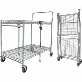 Stanley Black & Decker Bostitch Stowaway Utility Cart, Chrome, BOSBSACLGCR