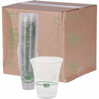 Eco-Products 12 oz GreenStripe Cold Cups, 20 / Carton, ECOEPCC12GSACT