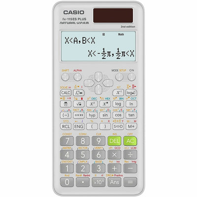 Casio Computer FX115ESPLUS Scientific Calculator, White, CSOFX115ESPLUS2