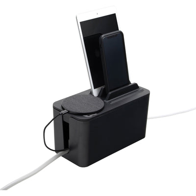Advantus Bluelounge Cable Box Mini Station, Black, AVTBLUCBM1-BL02
