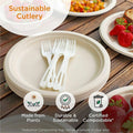 World Centric TPLA Wrapped Cutlery Set, Light Beige, 250 / Carton, WORASPSTN
