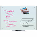 U Magnetic Glass Dry Erase Board, UBR2298U0001