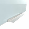 U Floating Frameless Non-Magnetic Ghost Grid Glass Dry-Erase Board, UBR2798U0001