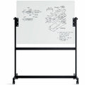 U Magnetic Glass Dry-Erase Board Rolling Easel, UBR2368U0001