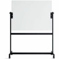 U Magnetic Glass Dry-Erase Board Rolling Easel, UBR2368U0001