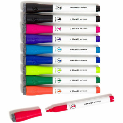 U Dry-Erase Markers, 10 / Pack, UBR504U0624
