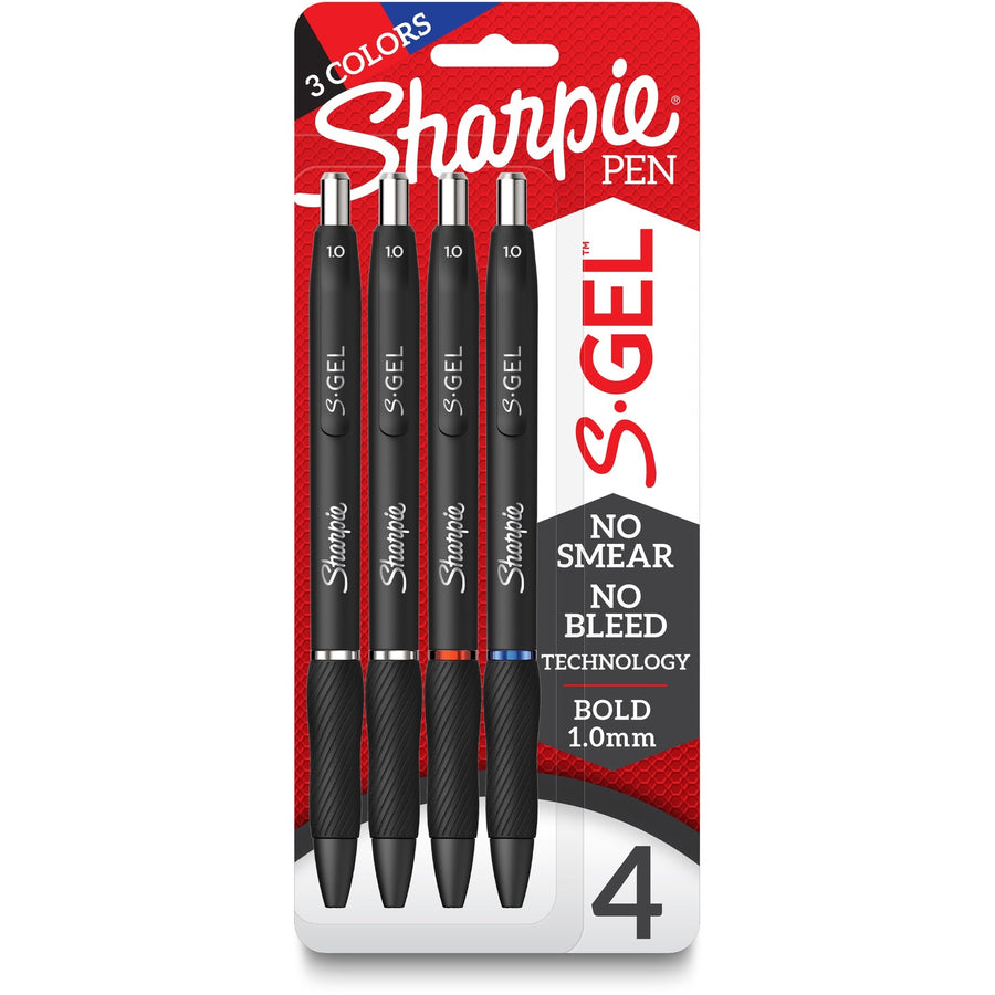 Sharpie S-Gel Pens, Sleek Style, 4 / Pack, SAN2116198