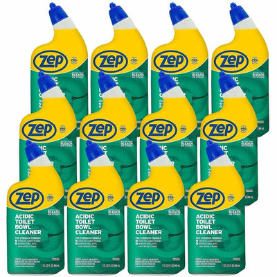 Zep Acidic Toilet Bowl Cleaner, White, 12 / Carton, ZPEZUATBC32CT