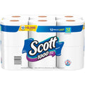 Kimberly-Clark Scott 1000 1-ply 12Roll Bath Tissue, White, 1 Pack, KCC10060
