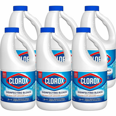 The Clorox Clorox Disinfecting Bleach, White, 6 / Carton, CLO32260CT