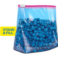 S. C. Johnson & Son Ziploc Gallon Storage Slider Bags, Blue, 68 / Box, SJN316489