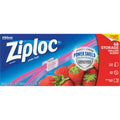 S. C. Johnson & Son Ziploc Gallon Storage Slider Bags, Blue, 68 / Box, SJN316489
