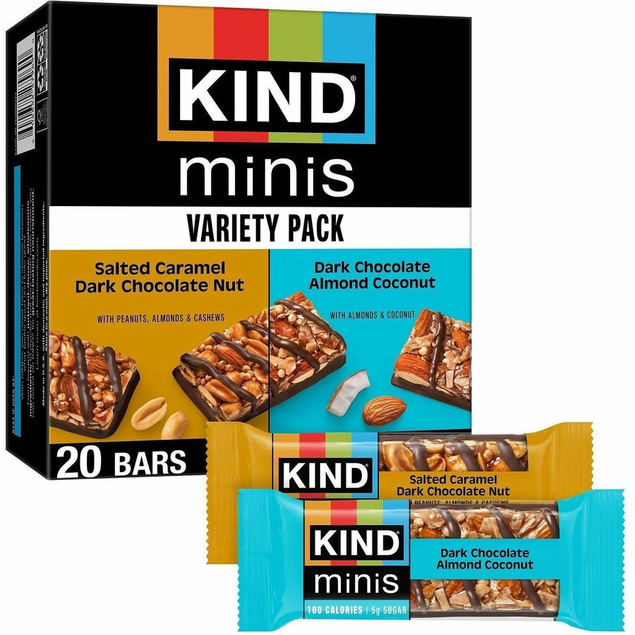 KIND Minis Dark Chocolate Nut Bars Variety, Low Sodium, 1 / Pack, KND27970