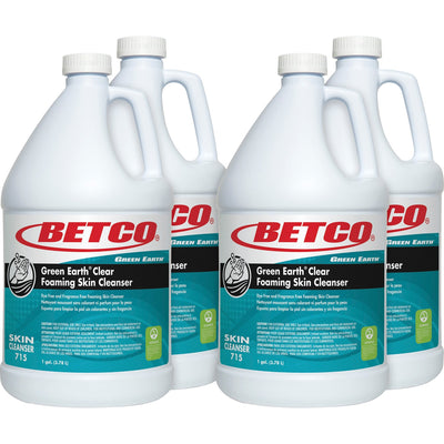 Betco Green Earth Clear Foaming Skin Cleanser, 4 / Carton, BET7150400