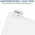 Avery Standard Collated Legal Dividers, White, 8.50" Width x 11" Length, 1 Set, AVE01338