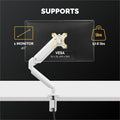 Fellowes Platinum Mounting Arm for Monitor - White, FEL8056201