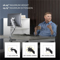 Fellowes Platinum Mounting Arm for Monitor - Silver, FEL8056401