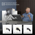 Fellowes Platinum Mounting Arm for Monitor - Silver, FEL8056501