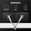 Fellowes Platinum Mounting Arm for Monitor - Silver, FEL8056501