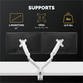 Fellowes Platinum Mounting Arm for Monitor - White, FEL8056301