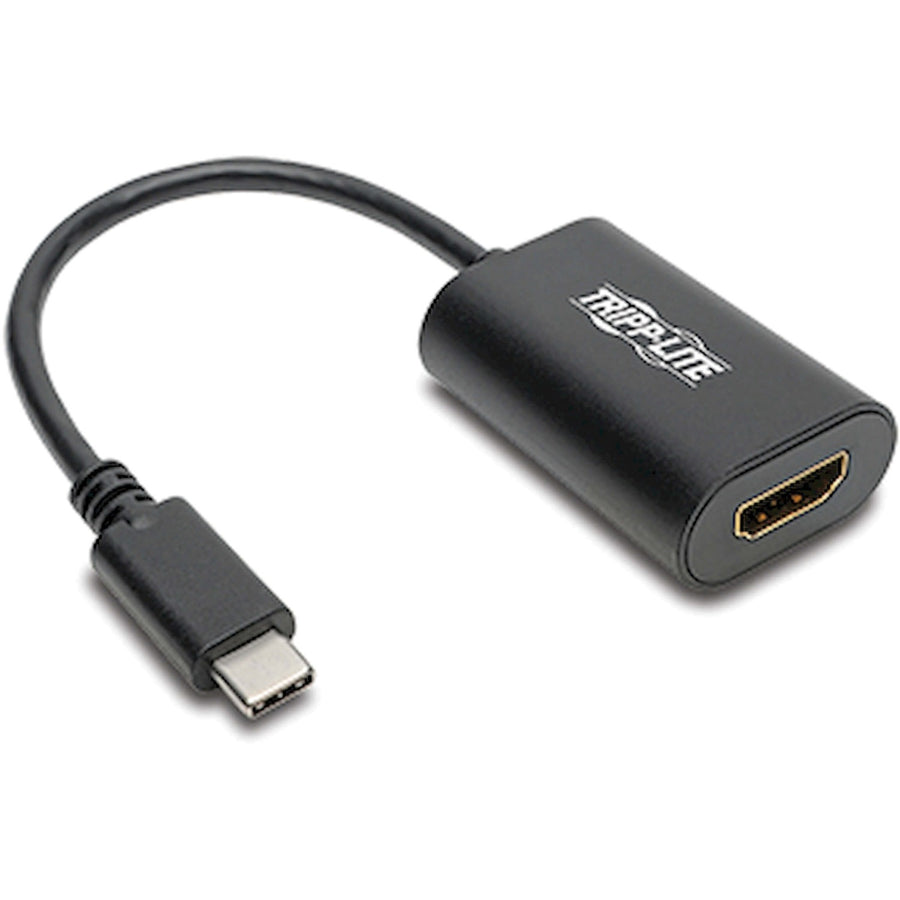 Tripp Lite series USB-C to HDMI 4K 60Hz Adapter, 1.8" x 0.6", Black, Plug and Play, TRPU44406NHD4K6