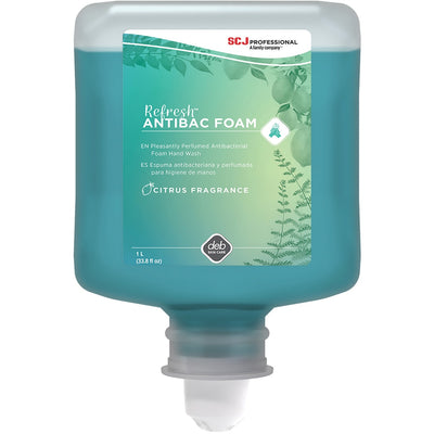S. C. Johnson & Son SC Johnson Refresh Foam Hand Soap, Green, 6 / Carton, SJNANT1L