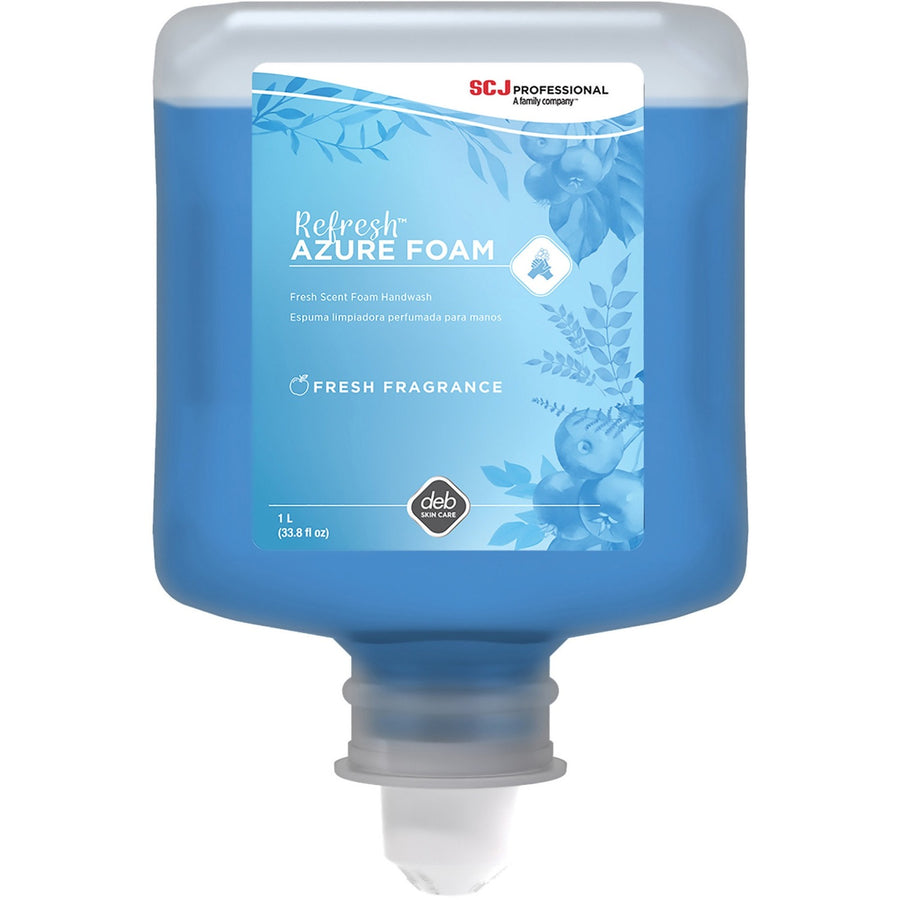 SC Johnson Foam Hand Soap, Blue, Non-drying, 6 / Carton, SJNAZU1L