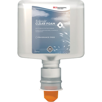 S. C. Johnson & Son SC Johnson Hypoallergenic Foam Hand Soap, Clear, 3 / Carton, SJNCLR120TF