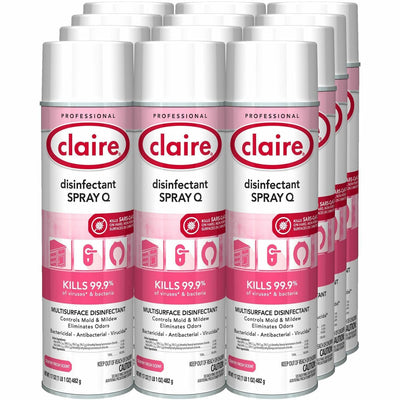 The Claire Manufacturing Company Claire Multipurpose Disinfectant Spray, Pink, 12 / Carton, CGCC1001