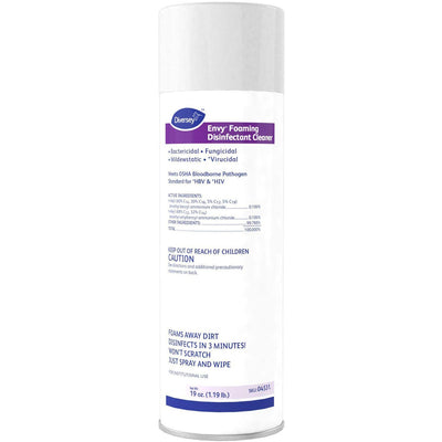Diversey Envy Foaming Disinfectant Cleaner, White, 12 / Carton, DVO04531