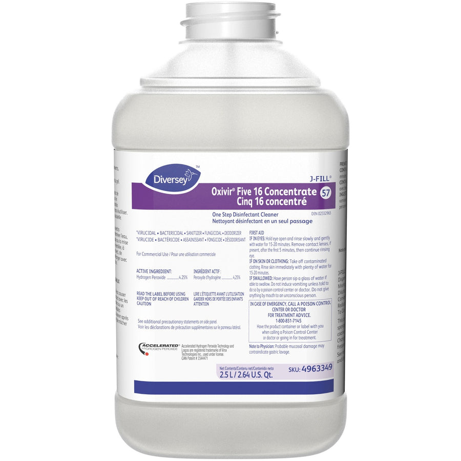 Diversey Oxivir Five 16 Concentrate, Clear, Non-porous, 2 / Carton, DVO4963331