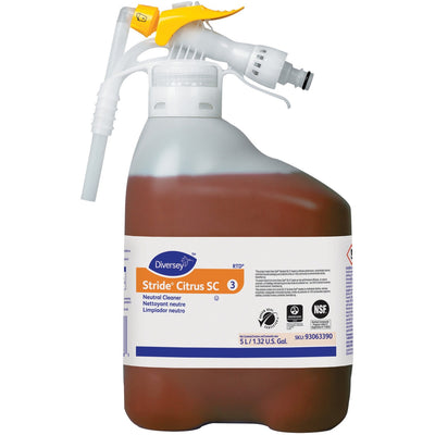 Diversey Stride Citrus Neutral Cleaner, Orange, DVO93063390