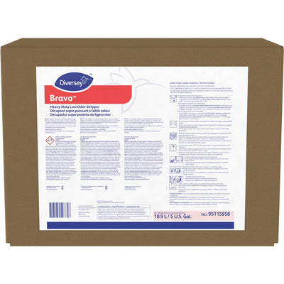 Diversey Bravo Heavy Duty Low Odor Stripper, Clear, DVO95115958