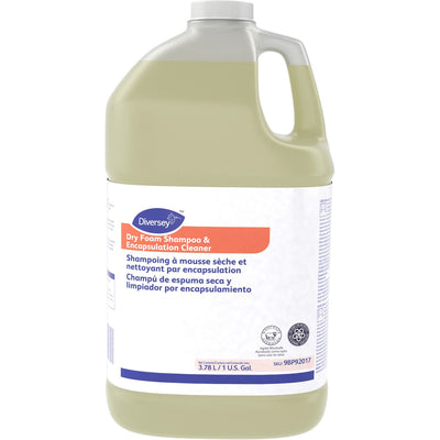 Diversey Dry Foam Shampoo & Cleaner, Straw, 4 / Carton, DVO9BP92017