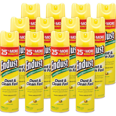 Diversey ENDUST Lemon Dust & Clean Spray, Clear, 6 / Carton — view 1